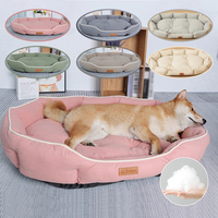 Canapé-lit pour animaux de compagnie, grand lit pour chien, maison pour chats, grand espace, canapé pour chien, tapis de couchage, coussin chaud pour chien pour l'hiver