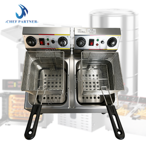 Friteuse Double Commerciale Ruihong 2025 Grande Capacité 22L/26L/32L pour Frites Belges et Pommes de Terre avec Minuteur Thermostat en Acier Inoxydable 3KW – Nouveauté et Meilleure Vente - Product Image 2