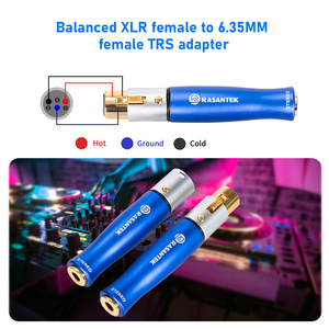 RASANTEK <span class=keywords><strong>Adaptateur</strong></span> haut de gamme 1/4 "vers <span class=keywords><strong>XLR</strong></span> 6.35mm vers <span class=keywords><strong>XLR</strong></span> femelle Hifi Connecteur audio <span class=keywords><strong>mâle</strong></span> 3 broches <span class=keywords><strong>Adaptateur</strong></span> TRS pour haut-parleur - Product Image 3