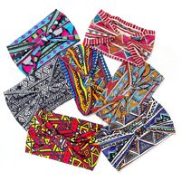 Bandeau élastique large bohème à imprimé ethnique africain, foulard de yoga, accessoires de mode pour cheveux pour femmes, vente en gros