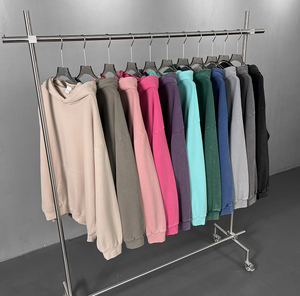 2025 nouveau Style hommes coton lourd surdimensionné Streetwear <span class=keywords><strong>pull</strong></span> à capuche et sweats lavage à l'acide Vintage <span class=keywords><strong>pull</strong></span> à capuche sans ficelle - Product Image 1