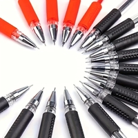 12 pièces Style européen 0.5mm encre de carbone à base d'eau Gel stylo étudiant Signature noir balle aiguille pointe retour à l'école essentiel