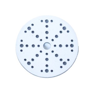 Disco de Lijado Autoadhesivo de 6 Pulgadas con Respaldo Flocado, 48 Orificios, Rueda de Pulido Neumática de Goma Azul - Product Image 3