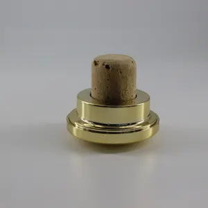Reusable T Shape Wood Top Cap Polymer Cork Wooden Synthetic Wine Cork Stopper
