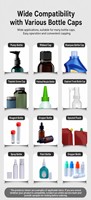 Machine de capsulage semi-automatique électrique de bureau pour bouteilles en verre, plastique, eau, PET et flacons de parfum