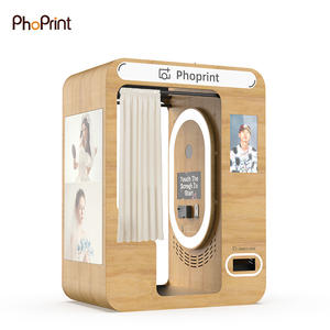 Machine Photobooth en Bois Réglable en Hauteur, avec Paiement Sans Espèces et à la Tirage, pour Centres Commerciaux - Product Image 1