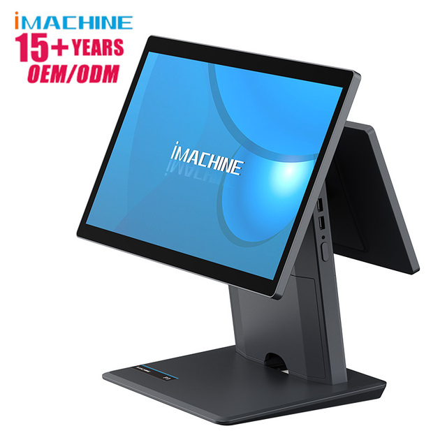 15.6 Inch Smart Desktop POS Terminal Android Touch Screen Monitor with Metal Stand for Restaurant or Shop