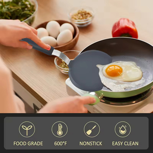 Ustensiles de cuisine en silicone de qualité alimentaire, spatules en silicone, spatule en silicone flexible pour pizza, filet de poisson frit, steak, crêpe, œuf - Product Image 3