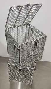 Üretici özel yapılmış paslanmaz çelik dokuma tel örgü kollu sepet Premium kalite Metal ürün - Product Image 4