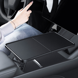 แบบพกพาเหมาะสำหรับรุ่นเทสลารุ่นจูนิเปอร์3Y พับเก็บได้ควบคุมส่วนกลางโต๊ะเก็บอาหารสำหรับอุปกรณ์เสริมรถยนต์ - Product Image 3