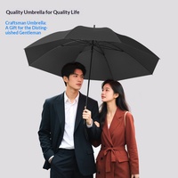 Parapluie pliable de luxe DDZ en fibre de carbone intégrale, résistant à la rouille, durable, idéal pour les cadeaux d'entreprise haut de gamme
