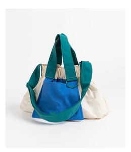 Phong cách mới các loại màu sắc có thể gập lại vẽ chuỗi bánh bao Tote Túi gấp dây rút Crossbody Sling Túi xách biểu tượng tùy chỉnh - Product Image 4