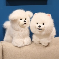 Nouvelle Peluche Border Collie Debout, Jouet Créatif et Adorable, Poupée Animale de Simulation Remplie de Coton PP, Chien de Dessin Animé, Cadeaux pour Enfants