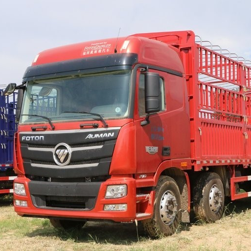 Подержанный грузовик Foton Aumon GTL 8*4 20 тонн, дешевый транспорт для животных, Подержанный забор, грузовой автомобиль, цена на продажу