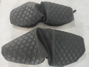 Housse de siège et de dossier en cuir microfibre pour voiturette de golf, compatible avec les modèles précédents, couleur au choix - Product Image 4