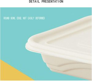 Wholesale Food Storage Containers Rectangular Takeaway Disposable <b>Microwave</b> Safe Lunch Containers for Fast Food - Product Image 2