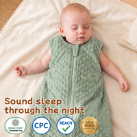 Couverture d'emmaillotage pour bébé en polaire unisexe, anti-sursaut et anti-coup de pied, avec logo et couleur personnalisés, OEM ODM, vente en gros en vrac, direct usine