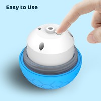Petite balle de jouet intelligente transfrontalière pour animaux de compagnie boule roulante en plastique automatique résistant aux morsures chat-taquiner chien-fonction de saut pour chat chien