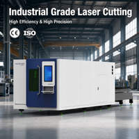 Machine de découpe laser fibre CNC professionnelle grand format 20000W 30000W entièrement fermée à double table pour la fabrication métallique