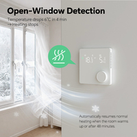 Thermostat d'ambiance numérique intelligent WiFi Tuya avec bouton rotatif, contrôleur de température LCD, chauffage au sol, système de chauffage à chaudière à gaz