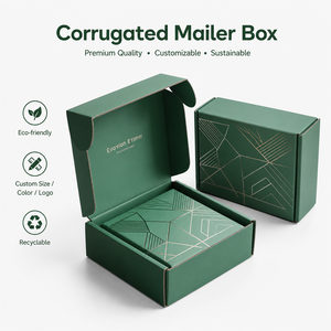 Factory Wholesale Luxury Double-Sided Custom <b>Silver</b> Hot Stamping Biodegradable Reusable Rigid Shipping <b>Boxes</b> Custom Logo - Product Image 2