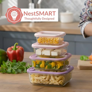 Transparent Kitchen <b>Food</b> <b>Glass</b> Storage Box Portable <b>Glass</b> <b>Food</b> Preservation Box <b>with</b> <b>Glass</b> <b>Lid</b> - Product Image 4