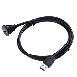 Evrensel Otomatik usb uzatma kablosu Dashboard Gömme Montaj Araba Radyo Stereo Android Wince Kafa Ünitesi DVD CD Medya Oynatıcı 3 Ayak - Product Image 3