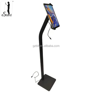 EStand BR22022QL metal tablet zemin standı kilidi ve iPad 10 montaj braketi için şarj kablosu