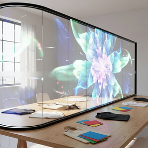 Pantalla LED Adhesiva Ultrafina P20, Pantalla de Vidrio Invisible para Pared, Video Wall Transparente de 1000-4000cd, Gestión Remota <span class=keywords><strong>Global</strong></span> - Product Image 5