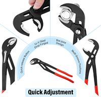 Pince à pompe et clé à tuyau multifonction réglable à poignée ergonomique, vente chaude, du fabricant