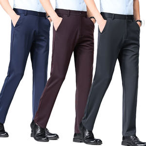Pantaloni eleganti da <span class=keywords><strong>uomo</strong></span> Slim Fit Casual da lavoro leggeri e dritti da <span class=keywords><strong>uomo</strong></span> pantaloni eleganti eleganti pantaloni elasticizzati - Product Image 2