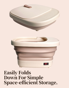 Venta directa de fábrica, el más nuevo diseño, Spa plegable para pies, máquina portátil para baño de pies, Burbuja de calentamiento, luz roja, masajeador de pies, 5-10L - Product Image 5