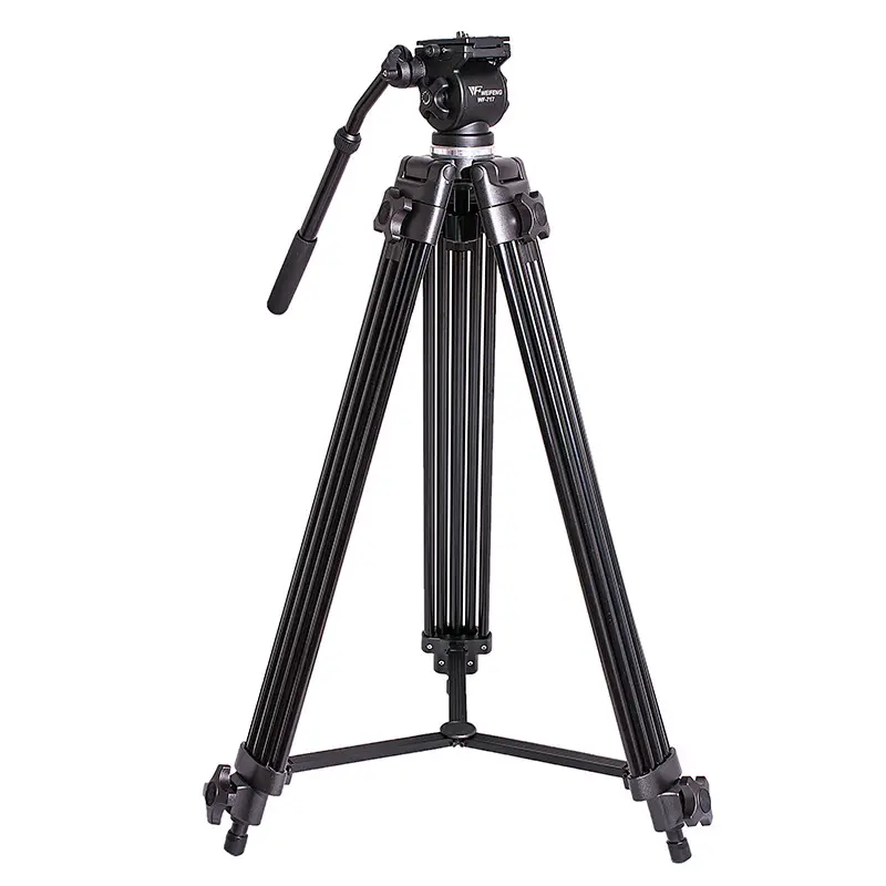 Weifeng WF717 1.8m hauteur/Professionnel WF-717 Vidéo Trépied + Fluide Tête Cylindrique kit 189cm 8kg pour DV DSLR