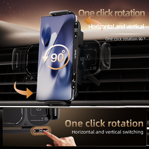Venta al por Mayor de Dispositivos Electrónicos, Cargador Inalámbrico <span class=keywords><strong>para</strong></span> Auto de 15W, Estable, Antivibraciones, con Rotación de 360° y Pantalla Plegable, Soporte <span class=keywords><strong>para</strong></span> Teléfono - Product Image 2