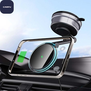 <span class=keywords><strong>Chargeur</strong></span> de voiture sans fil magnétique Qi2 15W USB-C PD, rotation à 360°, 2 fois plus rapide, pour support de tableau de bord à ventouse avec anneau LED - Product Image 5