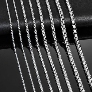<span class=keywords><strong>Cadena</strong></span> de Acero Inoxidable de 2mm/3mm/4mm/5mm/6mm de Grosor, Estilo Clásico, para Hombre y Mujer, de 14 a <span class=keywords><strong>40</strong></span> Pulgadas - Product Image 1