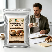 Café aux champignons OEM avec Maca pour la vitalité, poudre de café aux champignons