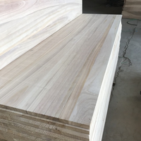 Panneau de bois massif en paulownia de qualité AA, jointé par assemblage à languettes, directement de l'usine, pour la fabrication de meubles