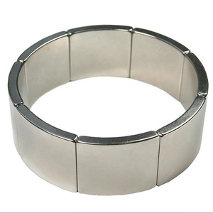Aimant en néodyme N50H, aimant permanent en terres rares, revêtement nickelé, aimant annulaire industriel personnalisé - Product Image 1