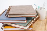 Carnet à spirales A5 personnalisé avec 200 pages lignées à points, couverture en cuir, carnet pour étudiants universitaires, cadeau