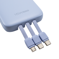 2025 nouvelle banque de puissance PHC10-201 avec câble chargeur Mobile mince Portable charge rapide 10000mah batterie externe