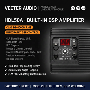 Hdl50a-4k ลำโพงสามทาง ระบบเสียงระดับมืออาชีพ ระบบแอคทีฟ นีโอไดเมียม กันน้ำ 8000 วัตต์ ลำโพงไม้อัด Hdl50a - Product Image 4