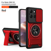 Coque de protection coulissante pour objectif de caméra Lichicase multicolores, coque de protection pour téléphone Motorola G06 G06 Power en TPU