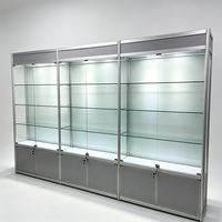 Vitrine LED en verre pour bijoux et parfums avec cadre miroir pour magasins d'optique – Solution de présentation de lunettes de haute qualité