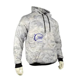 Mountaineering Outdoor Snow White Camouflage Pullover Jacket Tactical Woobie Hoodie