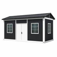 Casa Modular Ecológica con Techo a Dos Aguas, Personalizable, Empaque Plano, Prefabricada, para Casa de Huéspedes