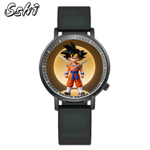 Neue Modische <span class=keywords><strong>SenShi</strong></span> Super Saiyan Goku Legierungsuhr SL68 Uhrwerk 38mm Silikonarmband Zeiger Anpassbare Uhr für Herren - Product Image 4