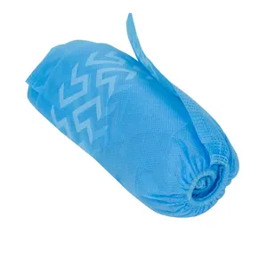 Prodotto di vendita caldo mezza copertura medica scarpe donna isolamento CPE copriscarpe usa e getta con logo personalizzato - Product Image 5