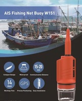 Sandemarine 18NM GPS Sondeur de pêche et localisateur de filet AIS à succès avec transpondeur de bouée W151 Fournitures marines