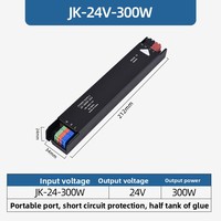 AOMEI Alimentation LED Ultra Mince 24V 400W IP20 SMPS AC DC, Sortie 8A, Efficacité 80%-89%, Tension Constante, Protection Contre les Surcharges pour